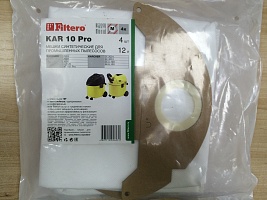 Пылесборник-мешок KAR 10 (4) Pro, для пром. пылесосов (Filtero) разм-430x210 mm, до 12 л., , упак